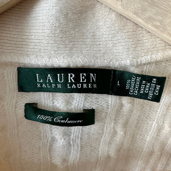 Lauren Ralph Lauren Cashmere Women sweater size L - Picture 5 of 6